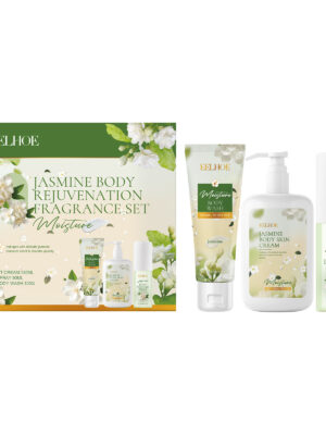 Jasmine Body Care Set Gently Cleanses And Moisturizes Body Skin Jasmine Light Fragrance Leaves Fragrance For Body