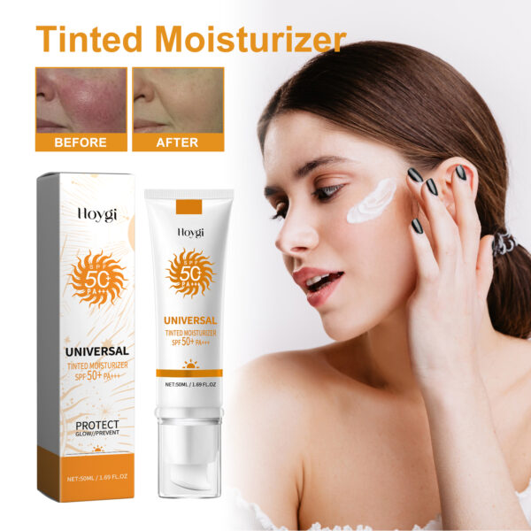 Tinted Moisturizer, Outdoor UV Protection Brightening Skin Hydrating Protective Cream