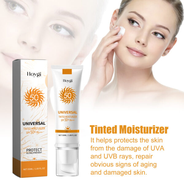 Tinted Moisturizer, Outdoor UV Protection Brightening Skin Hydrating Protective Cream