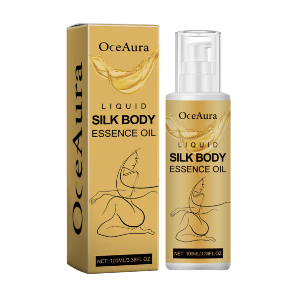 548759124 Liquid Silk Body Essence Oil, Firming Skin Filling Water Tender Skin Moist Fresh And Not Greasy Skin Oil