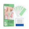 Hair Remove Wax Strips, Gentle Portable Fast Clean Tear Hair Removal Smooth Wax Strips