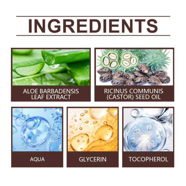 Organic Castor Oil Body Skin Nourishing Hydrating Brows Hair Hydrating Massage Oil