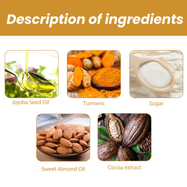 Turmeric Sugar Body Scrub, Fade Acne Mark Moisturizing Refreshing Smooth Tender Skin Cleansing Body Exfoliating Scrub