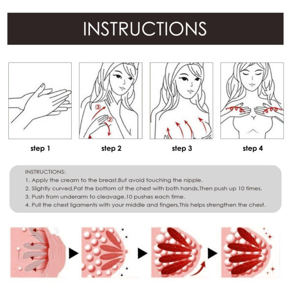 Chest Essential Oil Volumizing Milk Lift Relaxant Chest Full Firming Care Essential Oil