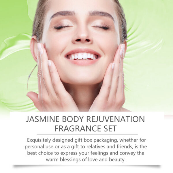 Jasmine Body Care Set Gently Cleanses And Moisturizes Body Skin Jasmine Light Fragrance Leaves Fragrance For Body