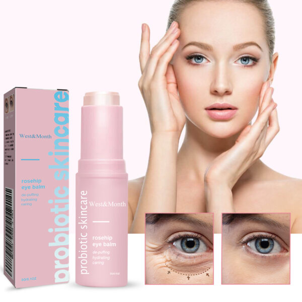 Rosehip Eye Cream Stick, Eye Area Moisturizing Light Line Dark Circles Lift Firming Eye Cream