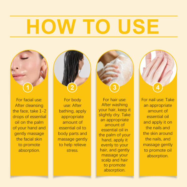 Vitamin E Body Oil, Deeply Nourishes Hair, Nails, Skin, Body Care And Massage