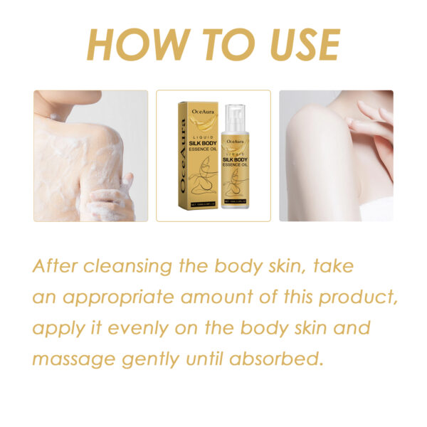 548759130 Liquid Silk Body Essence Oil, Firming Skin Filling Water Tender Skin Moist Fresh And Not Greasy Skin Oil