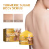 Turmeric Sugar Body Scrub, Fade Acne Mark Moisturizing Refreshing Smooth Tender Skin Cleansing Body Exfoliating Scrub